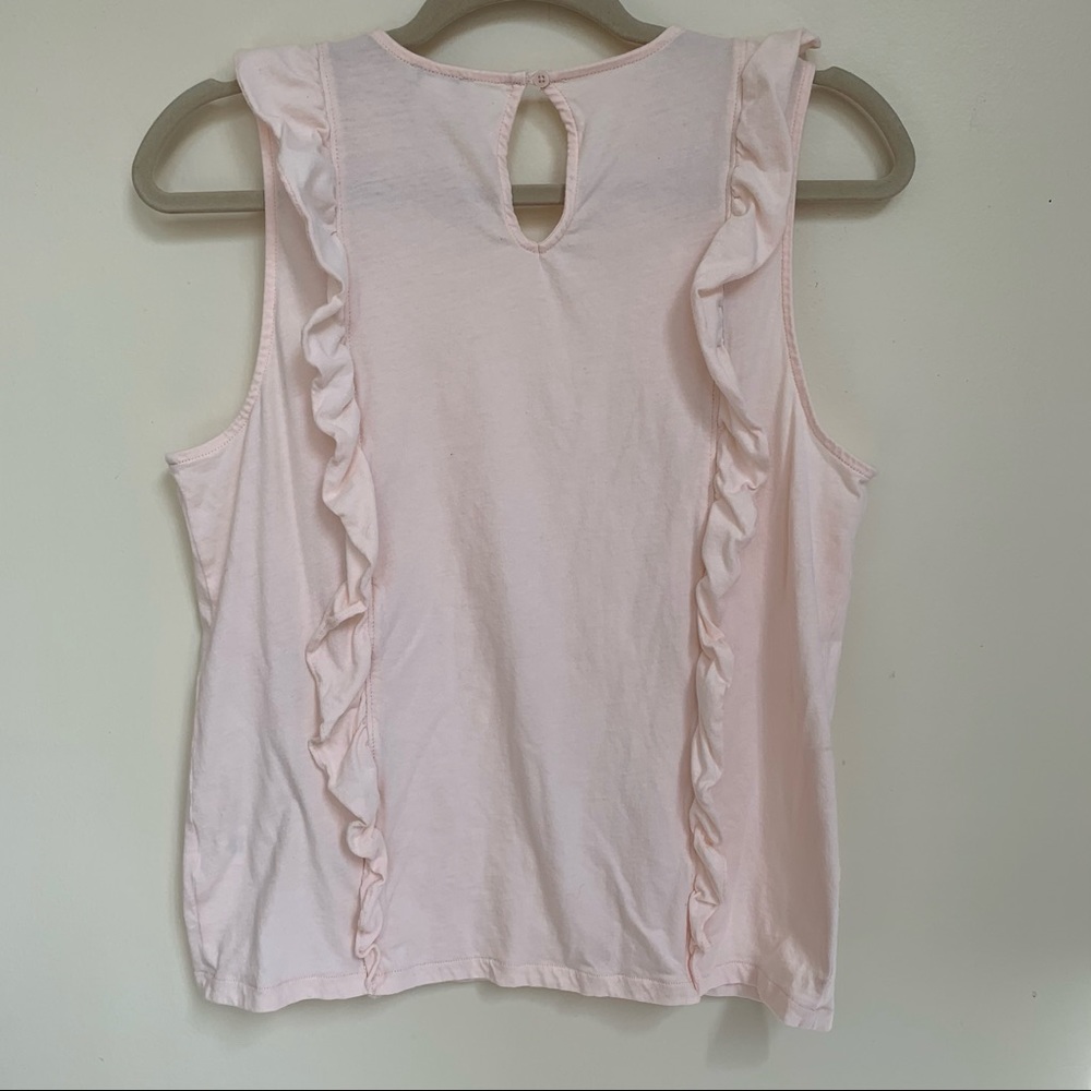 Light Pink J. Crew Ruffle Tank - Picture 3 of 5
